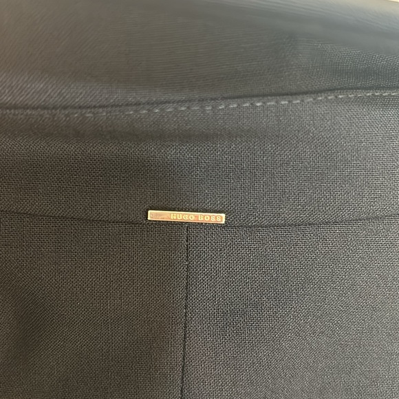 HUGO BOSS WOOL BLAZER WOMEN SIZE UNKNOW BLACK CURVED LAPELS - Picture 10 of 14